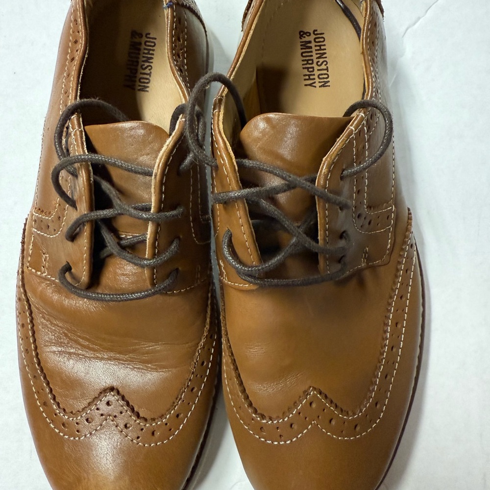 Johnston & Murphy Brown Leather Derbys